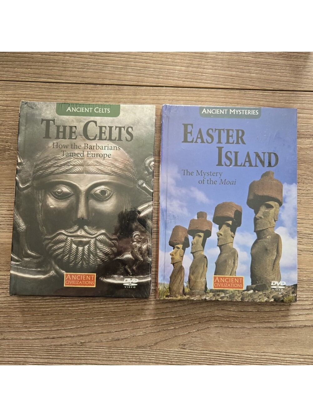 SEALED: Ancient Civilizations 2-DVD LOT Celts + Easter Island History Moai